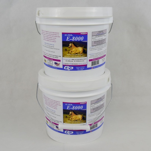 [BRSROHYZBAFQEFLU] SU-PER E 8000 Horse Antioxidatzaile Gehigarria - Errendimenduko Zaldien bitamina E gehigarria - 4 libra, (2 paketea)