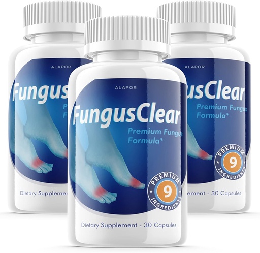 [BRSRMBLQCUCQGA37] (3 Pack) Fungus Clear - Probiotic Pills, Advance Fórmula Fungusclear Capsules, Max, para 90 Days Supply.