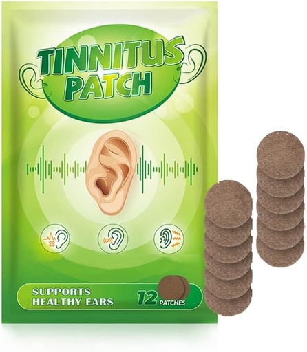 [BRSW2AQHAQHREETK] Troksnis ausīs Patch par ringing ausīm,Tinnitus ausu patches Natural Formula for Earaches (12 Patches)