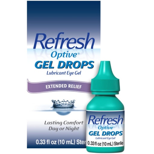 [BRSWK2QODMNGGDTG] Refresh Optive Gel Drops Lubricant Eye Gel For Dry Eyes, 0.33 Oz Sterile