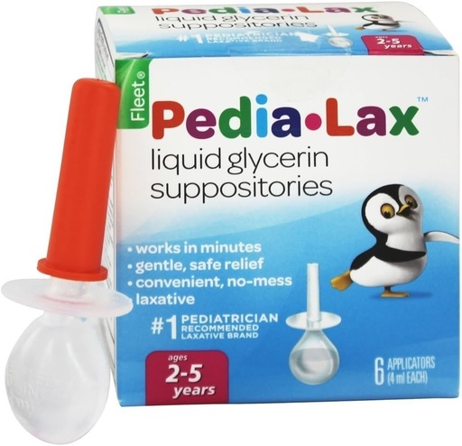 [BRSWIYYCDIOQKCQ7] Pedia- Lax Enema - 2, 25 oz - 6 ct