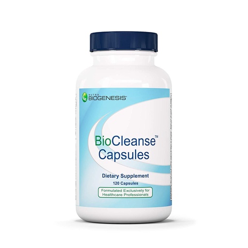 [BRSWIGALOECWOFTY] Nutra BioGenesis BioCleanse Capsules - Milk Thistle, N-Acetyl-L-Cysteine & MSM for Liver Support - 120 Capsules