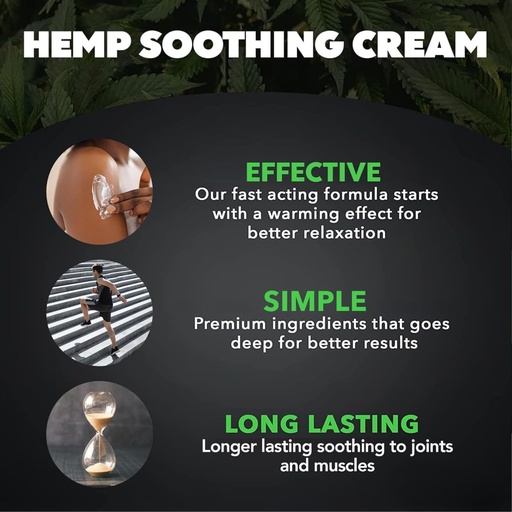 [BRSW2AQOBYJQ2ETL] Super Natural Goods Magic Hemp Cream Maximum Strength (8oz) with Hemp Oil, Arnica, Turmeric & Menthol – Cooling Rub for Back, Neck, Knees, Shoulders, and Muscles – Moisturizing and Refreshing Cream