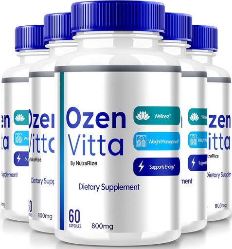 [BRSRAED4AV5QMFL3] (5 Pack) Ozen Vitta, Ozen Vitta Capsules, Official OzenVitta Formula For Effective Weight Loss, All-Natural Keto Pills For Fit And Active Lifestyle, Health Supplement Capsula Reviews (300 Capsules)