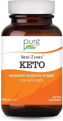 [BRSWGEDQBF6GEHQV] Real-Zymes™ KETO Digestive Enzymes Supplement with Probiotics for Better Digestion - Natural Support for Relief of Bloating, Gas, Belching, Diarrhea, Constipation, IBS, etc. - 90 Caps
