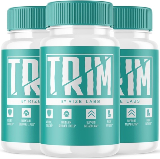 [BRSROGI7BZ4AEEQZ] rize labs Trim Supplement, Capsules for Advanced Weight Loss, Pills Curated to Push Through The Cutting and Sculpting Phase a Sculpted Physique - Pack of 3(180 Capsules)
