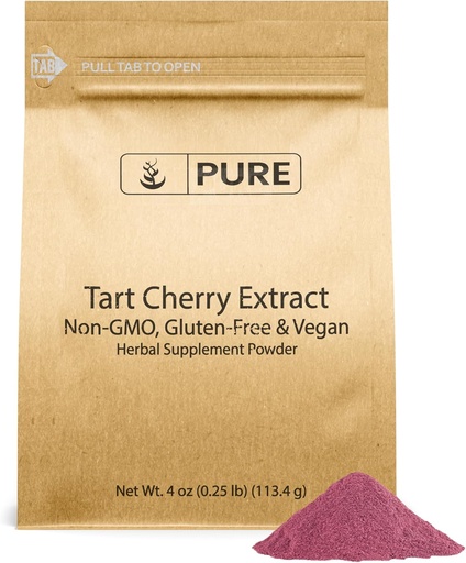 [BRSWGBICPIBA4DTB] Чисти оригинални съставки Tart Cherry Extract (4oz) Non-GMO, Веган, Без пълнители или добавки, Билкови добавки