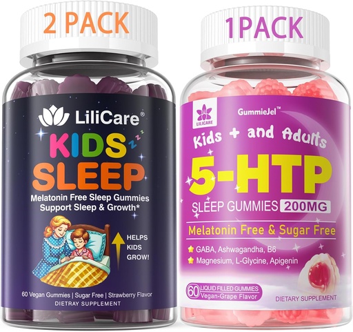 [BRSRAAQEOYGWEYI4] 5HTP Gummies with Magnesium Glycinate + Kids Sleep Gummies - Магний Glycinate Gummies