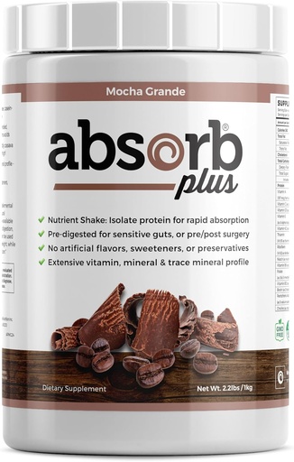 [BRSWGHA2CIFG2CA4] Isolate Protein - Diät-Ergänzung für verbesserte Gut Gesundheit, extra Nutritional Support, Non-GMO, Gluten-Free, Lactose-Free, Casein-Free (2.2 Lbs, Mocha Grande)