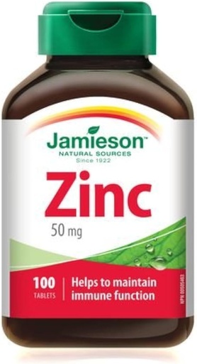 [BRSWGZA7OUJQM3LD] Jamieson Zinc 50 mg, 100 Tablets