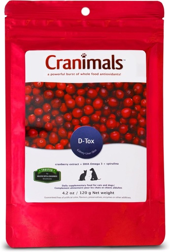 [BRSWIZL5OUCQIFT6] Supplément Cranimals D-Tox pour chiens, 4,2 oz