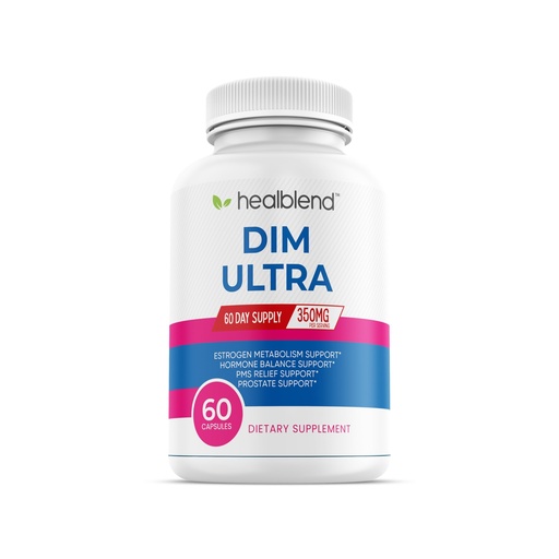 [BRSW2BAEOAJW22AV] healblend DIM Ultra Dietary Supplement 350mg with Bioperine, Diindolylmethane, Estrogen Metabolism Support, Hormone Balance & PMS Relief, 60 Capsules