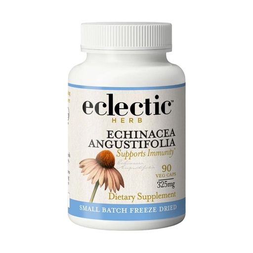 [BRSWIYQZBQIWIHLY] Eclectic Herb - Organic Echinacea Angustifolia Capsules | Echinacea Root Supplement | Potent Immune Support | US-Grown, Vegan, Non-GMO, Gluten Free (90 CT | 325 mg)