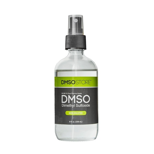 [BRSROZAQB54GACQ4] DMSO 8 Oz. ของเหลวในแก้วสโลปิโด, บริสุทธิ์ 99.995% Pharma School, Not-diluted, Low Odor, Dimthil Sulfxide ผลิตโดย DMSOO ร้านค้า