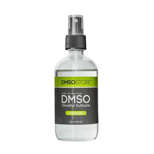 [BRSROZAQB54GACQ4] DMSOSTORE 8 oz. Liquid in a Sterile Glass Spray Bottle, Pure 99.995% Pharma Grade, Non-Diluted, Low Odor, Dimethyl Sulfoxide