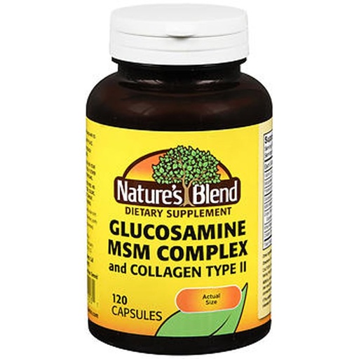 [BRSWIZ33OBYAAGTG] Nature's Blend GLUCOSAM/MSM CMPLX TB 120, 079854011531