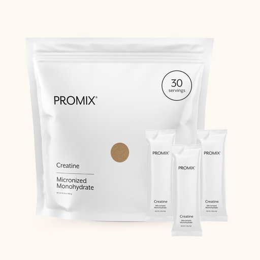 [BRSRA2YNOB6G2FDG] ProMix Nutrition Creatine Monohydrate Travel Packs, 5g of micronized Clean Creatine for Men and Women, Supports Muscle Growth & Recovery, Vegan - 30 Servings