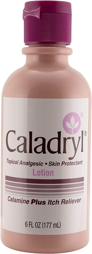[BRSWY2Q6CUIAKC34] Caladryl Pink Calamine Skin Protectant Plus Itch Relief, 6 Ounce Bottle (2 Packs(6.0 Ounce))