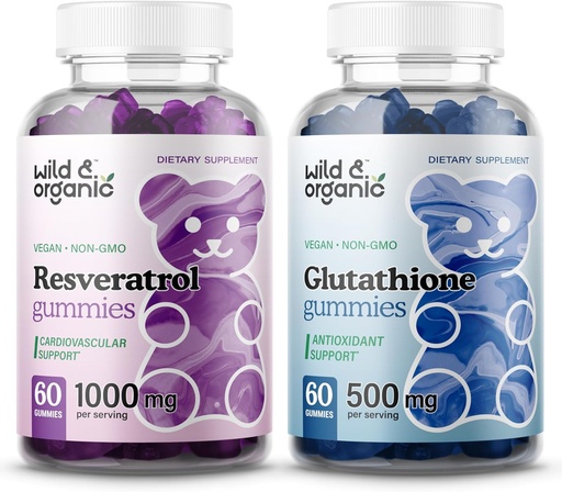 [BRSRAGD3CABGADQV] Wild & Organic Resveratrol Gummies & L-Glutatione Gummies