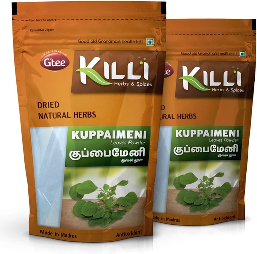 [BRSWYZQCCR5AGYLO] KILLI Kuppaimeni | Indian Acalypha | Indian Nettle Leaves Powder, 100g (Pack of 2)