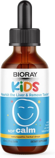 [BRSWKHD5B4HBUFDO] BIORAY Kids NDF Calm, Vanilla - 2 fl oz - Nourish The Liver & Remove Toxins - Non-GMO, Vegan, Gluten Free - 1-2 Month Supply