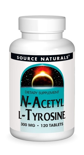 [BRSWIYQOAUNAE2YV] Source Naturals N-Acetyl L-Tyrosine Dietary Supplement - 120 Tablets