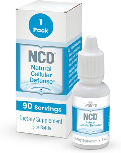 [BRSRMGQTDENGAG3X] Waiora NCD Zeolite Liquid Drops – Pure Zeolite Binder for Immune Boost, Gut Cleanse, pH Balance, Best Liquid Supplement for Men & Women, pH Balance, Cleansing Drops (0.5oz, 90 Servings)