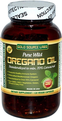 [BRSWIBL5BF4AGCLA] Wild Oregano Oil Capsules - 120 Liquid Veggie Softgels - Pure Standardized Wild Oregano Leaf Extract offers 70% Carvacrol (32 mg) for Immune System Health - Non GMO, Vegan, Gluten Free