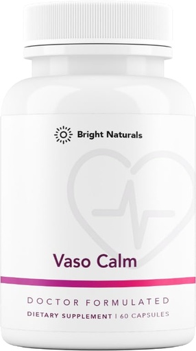 [BRSRAGQDCMCAY2D5] Vaso Calm - Healthy Blood Balance Supplement - Features Fermented Garlic, Celery and Grape Seed Extract, Hibiscus, and Vitamin K2 - Made in the USA, 60 Capsules