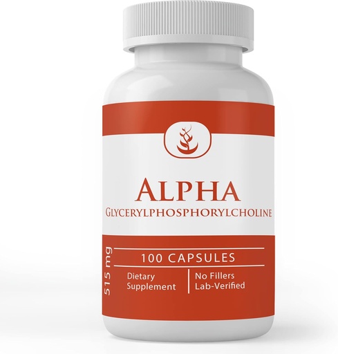 [BRSRMZ33BN7GM3L2] PURE ORIGINAL INGREDIENTS Alpha Glycerylphosphorylcholine (Alpha GPC), (100 Capsules) Always Pure, No Additives Or Fillers, Lab Verified