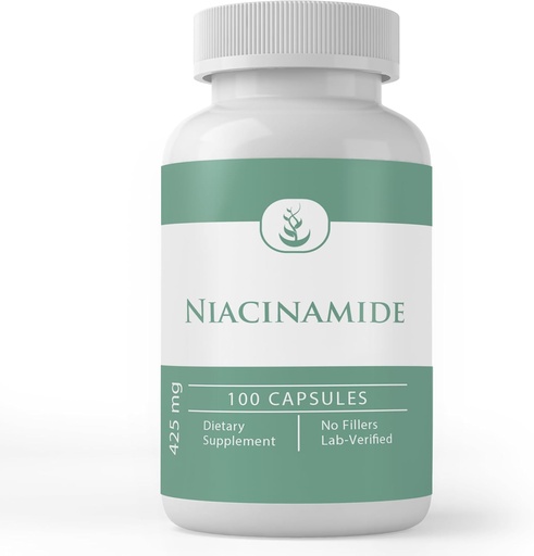 [BRSWYZY7BYGQGF3H] Pure Original Ingredients Niacínamid (vitamín B3), Pure, No Additives Or Fillers, Lab Overified