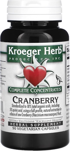 [BRSWIY37AF4BEGD4] Cranberrry Complete Concentrate Kroeger Herbs 90 VCaps