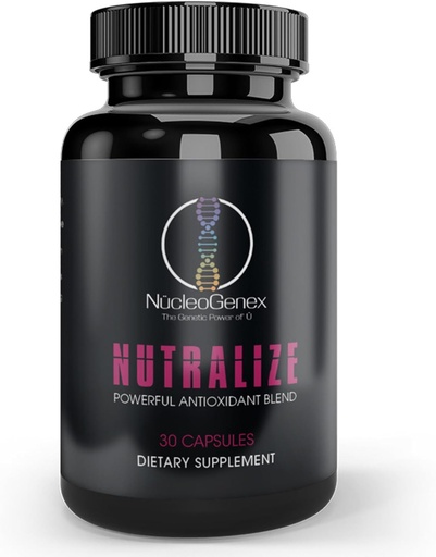 [BRSRAZATPMOW2C3A] Nutralize - 健康な老化プロセスと免疫システムをサポートするキー - 強力な細胞保護のための強力なブレンド - Xanthohumol、C-60コンプレックス、PureQQ - 30カプセル