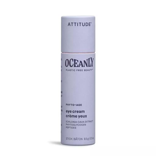 [BRSRMHQDOAJWEFDK] ATTITUDE Oceanly Eye Cream Stick, EWG Verified, Plastic-free, Plant and Mineral-Based Ingredients, Vegan and Cruelty-free Beauty Products, PHYTO AGE, Unscented, 0.3 Ounce