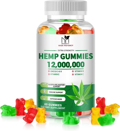 [BRSRAHAYC4NBAHIU] Hemp Gummies - Organic Hemp Seed Oil, Ashwagandha - Sleep, Relaxation, Immune