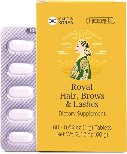 [BRSROGQPBZ7BQG3F] Heebin's Hair Growth Supplements with Biotin 4000 mcg, DHT Blocker and Collagen, for Hair Loss, Thinning and Regrowth, 60 Tablets, 2 Month Supply