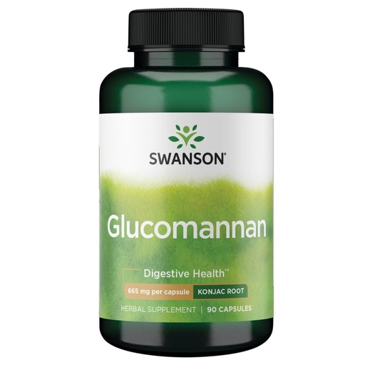 [BRSWGFACC4IWC3DV] Swanson Glucomannan (Konjac Root) 665 mg 90 Caps