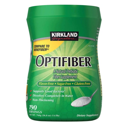 [BRSWKGI6PIBAGDQZ] Kirkland Signature OPTIFIBER, 25.6 Ounces 190 Servings (2 Pack)