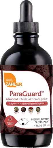 [BRSWKZAFAEJQOHLG] Zahler - ParaGuard Liquid Drops - Gut Health Supplement - Formula má Wormwood, Cesnaková cibuľa, tekvicové semeno, Clove & More - Prírodná podpora pre ľudí - Certified Kosher (4 Oz) (4 oz., Drop)