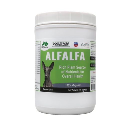 [BRSROAAFAUNBOYL7] Dogzymes Organic Alfalfa - Rich Source of Vitamins and Minerals, Helping with Everything from Anemia, Fighting Arthritis and Overly-Acidic Urine and Helping to Stave Off Bladder Infections (2 Pound)