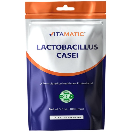 [BRSRAYIDOFYAI3LX] Vitamatic Lactobacillus Casei Probiotic Powder - Digestive Health Support - 100 Gram (3.5 OZ) - 100 Servings