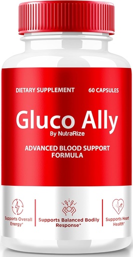 [BRSRAGAQAV6RQDTL] NutraRize Gluco Ally Capsules, Official GlucoAlly Pills, Comprehensive blood Support Formula, All Natural supplement to maintain Healthy Levels, Premium Gluco-Ally Capsulas Review (60 Capsules)