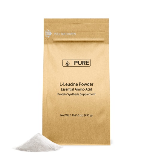 [BRSWYBIQPIMBUADZ] Pure Original Ingredients L-Leucine (1lb) Powder, Essential Amino Acid Supplement, Lab-Verified