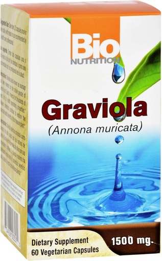 [BRSWGZIQAUHQAA3L] Graviola, 1500 מ"ג, 60 Veg Caps על ידי Bio Nutrition Inc (Pack of 2) 2