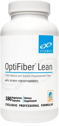[BRSRMGQTC4BQ4YLF] XYMOGEN OptiFiber Lean - Daily Fiber Supplement for Digestive Health & Regularity Support* - Soluble Propolmannan Fiber - Non-GMO, Gluten-Free, Vegan - 120 Capsules