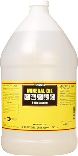 [BRSWIYQBBMCQCHA3] Durvet, Mild Laxative Mineral Oil, 1Gallon/3.785L