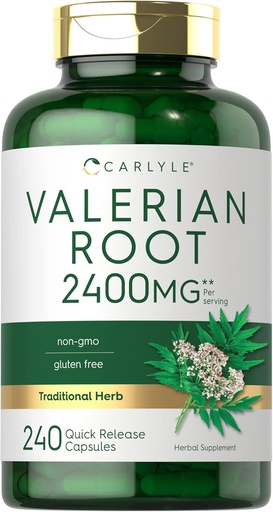 [BRSWGEIBOB7QE2DZ] Carlyle Valerian juurikapselit 2400 mg ... 240 kreivi... Herb Extract täydennysosa...