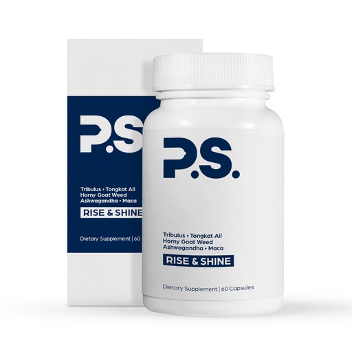 [BRSROHANAAORQ2DF] PS Natural Testosterone Booster for Men - Premium D3 and Zinc Supplements for Men with Tribulus, Horny Goat Weed, and Tongkat Ali - Test Booster and Energy Supplements (60 Capsules)