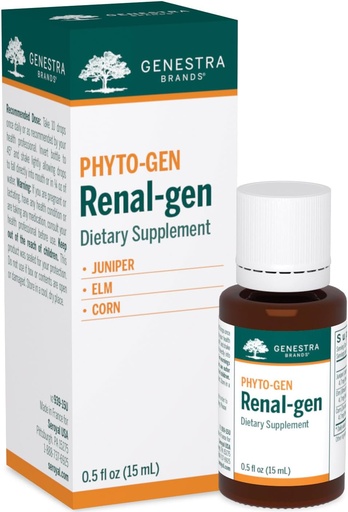 [BRSWIEIPC4JQ4GDU] Genestra Brands Renal-gen | Juniper, Elm e Corn Herbal Supplement | 0.5 fl. oz.
