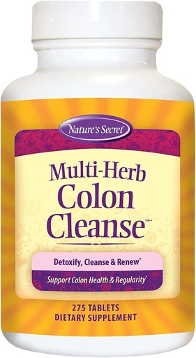 [BRSWIYYMOMJWYELM] Nature's Secret Multi-Herb Digestion & Detox Support - 275 Tablets - 3 Pack